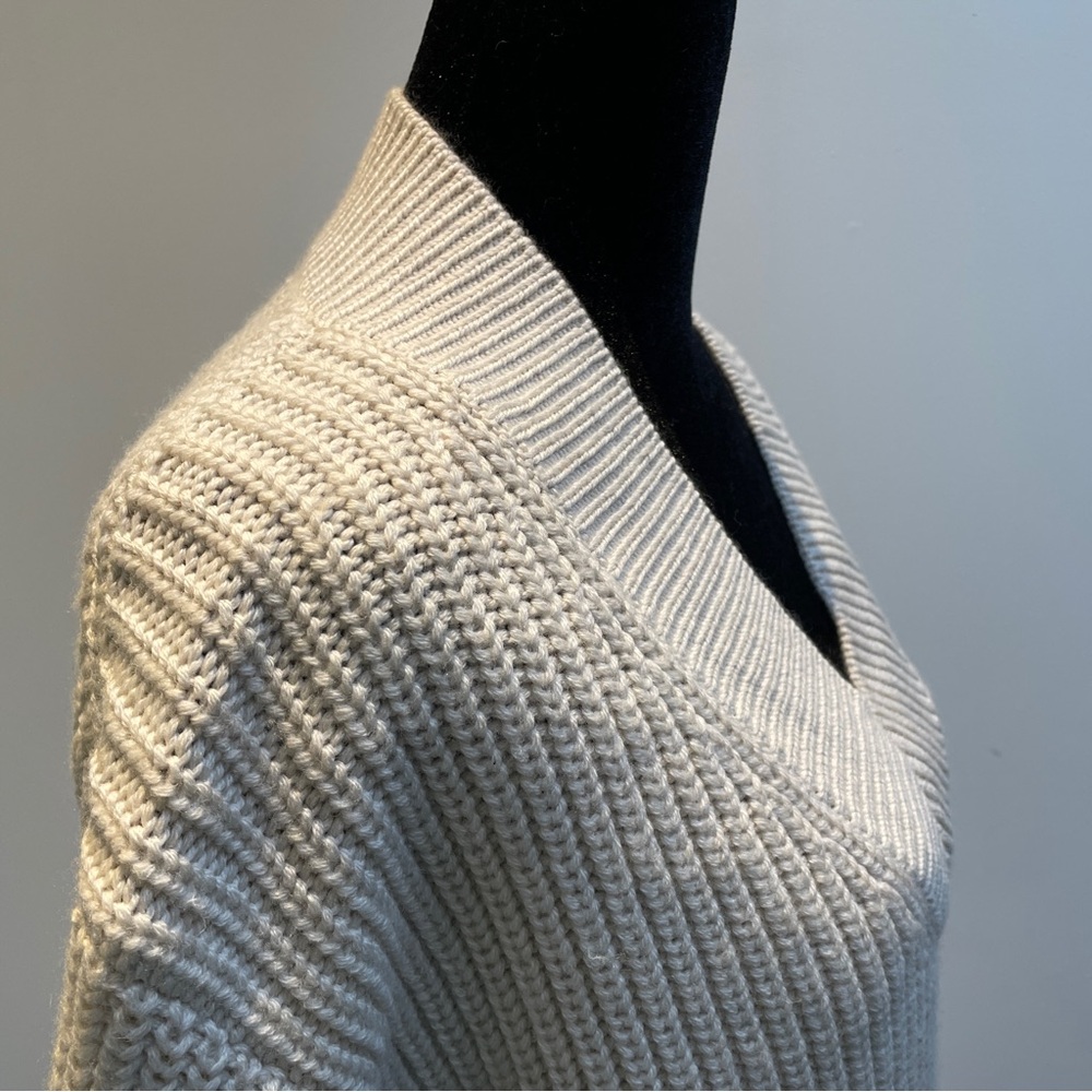 Wilfred Merino Cozy Wool Shaker Knit Sweater in Oat Small